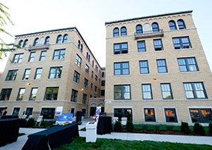 Ribbon-cutting ceremony for Detroit’s Rainier Court, supported by Capital Impact.